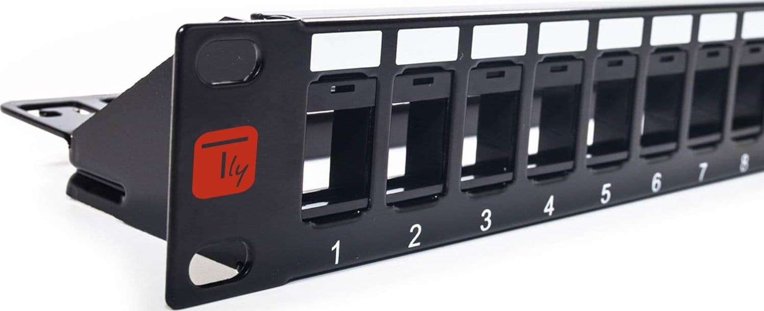 Pannello Patch Modulare Senza Frutti 24 Posti 1U Nero in Cavi Ethernet Scontolo.net - Potenza, commercioVirtuoso.it