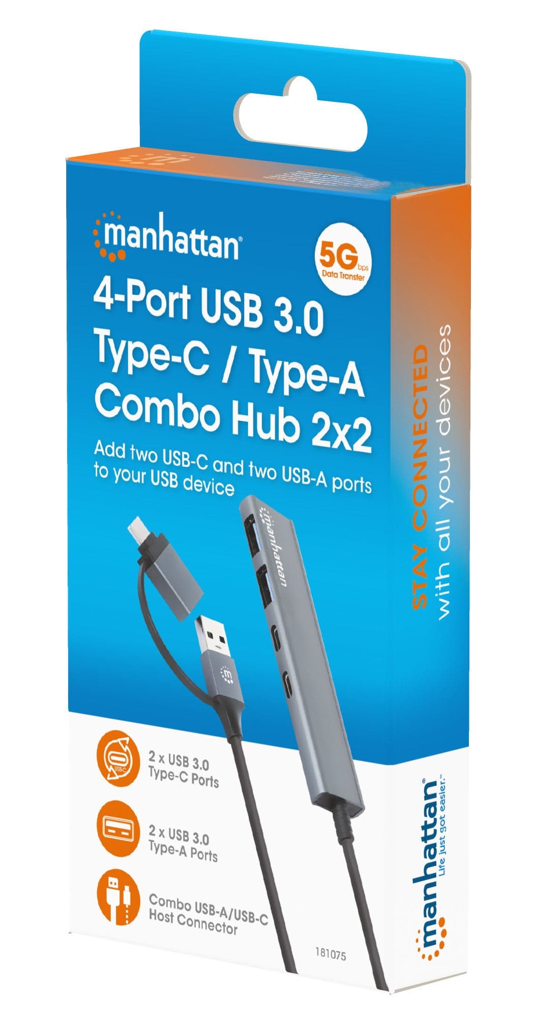 Hub 2 Porte USB-A + 2 Porte USB-C&trade USB 3.2 Gen 1 in  Scontolo.net - Potenza, commercioVirtuoso.it