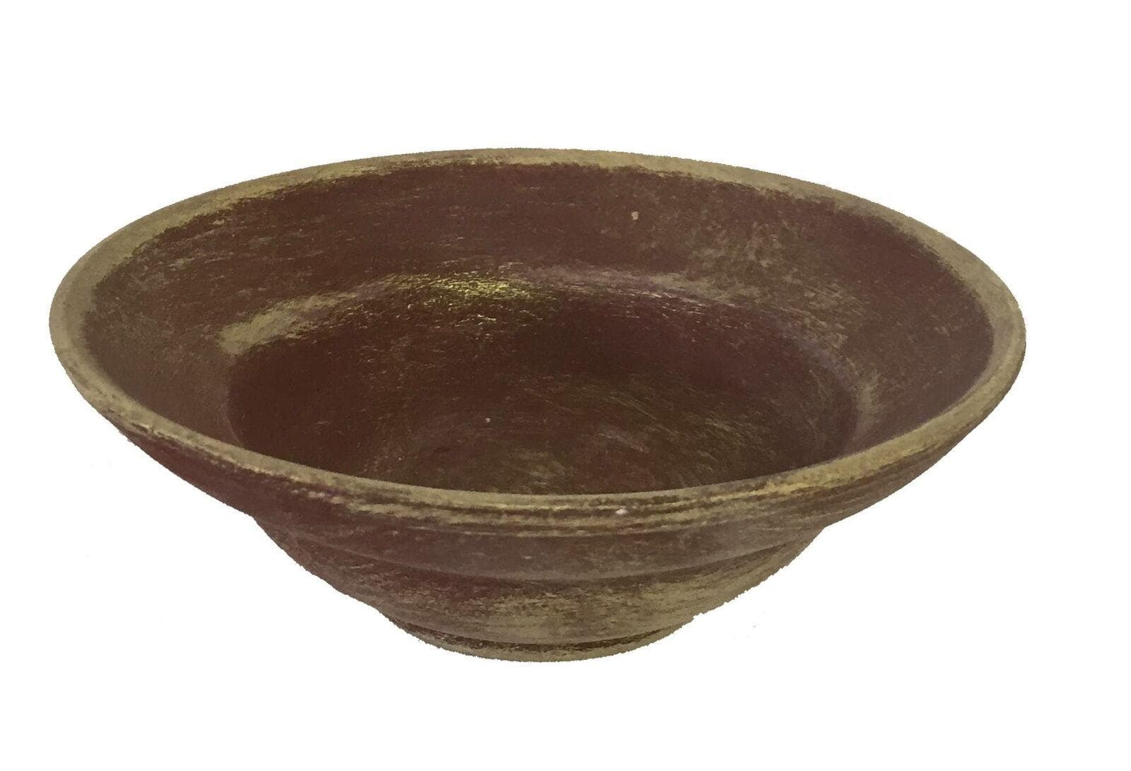 MINI VASO IN TERRACOTTA MARRONE DIAM cm 15 X h 6 Bx base 6,5 CA 13 in prodotto EuroStore07 - Alatri, commercioVirtuoso.it