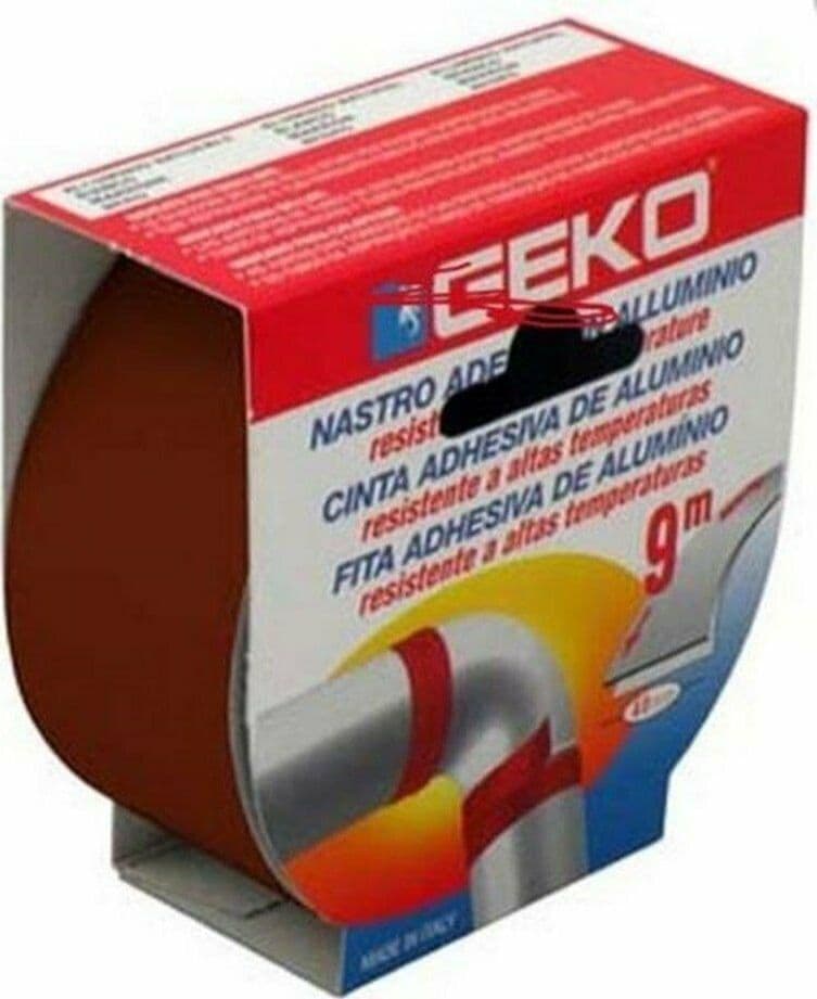 NASTRO IN ALLUMINIO ALTA TEMPERATURA MARRONE MM 40 X 9 MT TUBI STUFE FER 94580 in prodotto EuroStore07 - Alatri, commercioVirtuoso.it