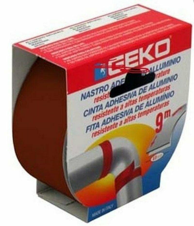 NASTRO IN ALLUMINIO ALTA TEMPERATURA MARRONE MM 40 X 9 MT TUBI STUFE FER 94580 in prodotto EuroStore07 - Alatri, commercioVirtuoso.it