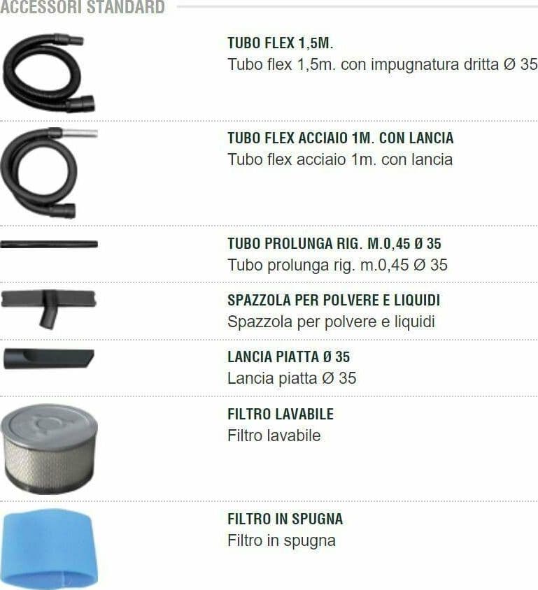 LAVOR FREDDY ASPIRACENERE LIQUIDI 4 IN 1 LT.20 1000W ASPIRAPOLVERE FER 314954 in prodotto EuroStore07 - Alatri, commercioVirtuoso.it