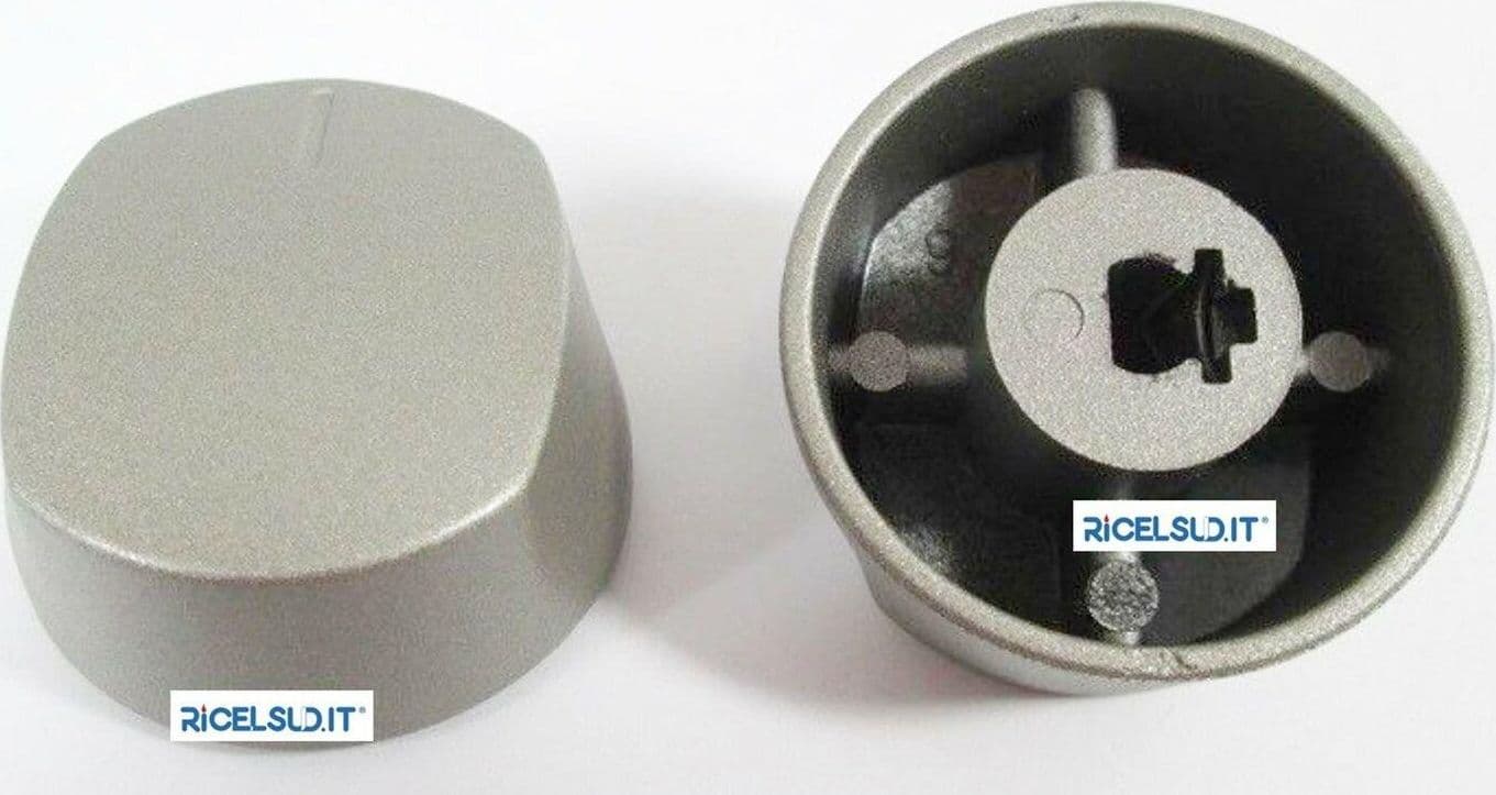 1 MANOPOLA PER FORNO GRIGIA CANDY HOOVER ROSIERES 42812695 - 42822884 ORIGINALE in prodotto EuroStore07 - Alatri, commercioVirtuoso.it
