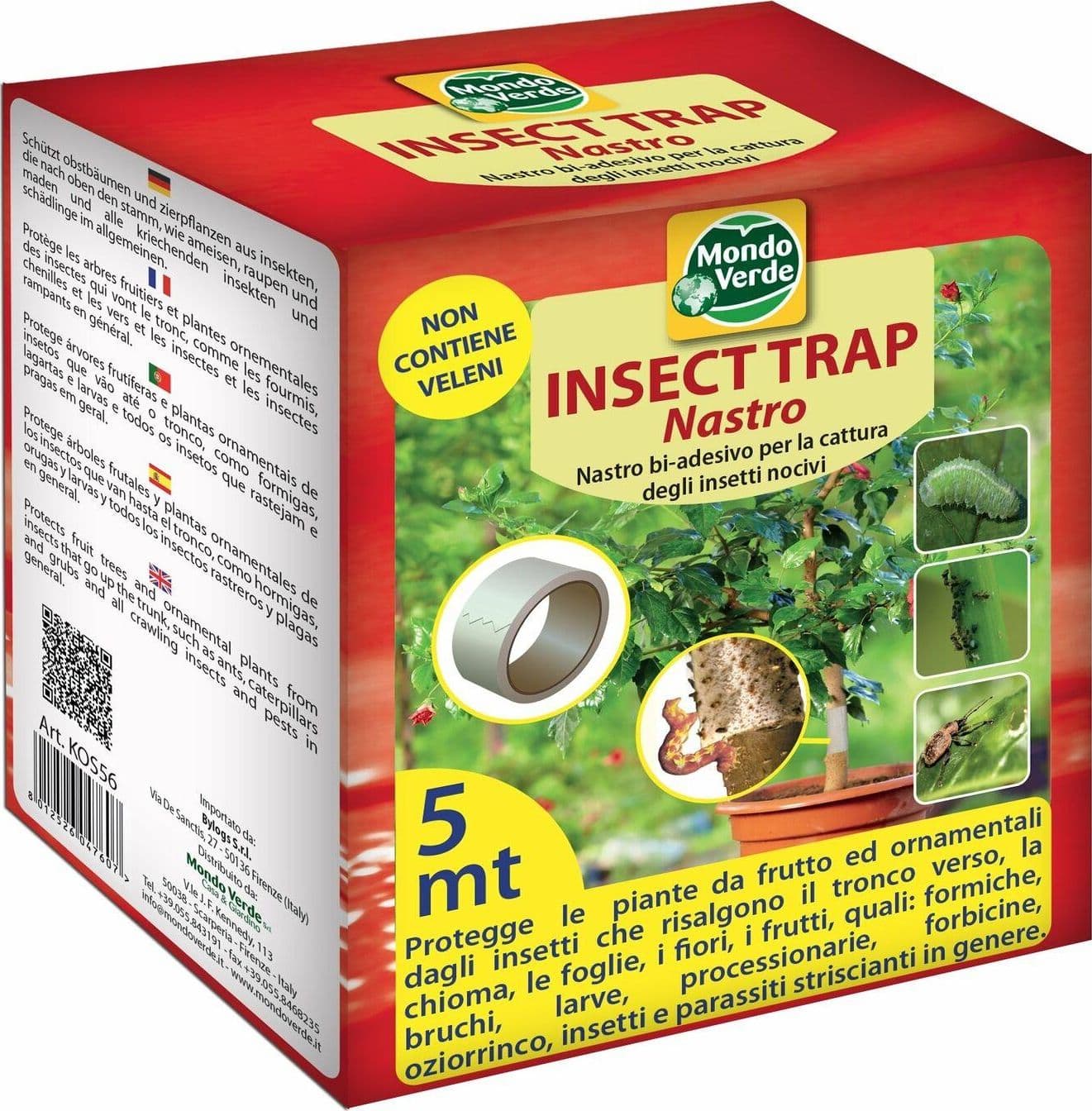 NASTRO BIADESIVO INSECT TRAP MT 5 NO INSETTICIDA FORMICHE SCARAFAGGI DF 6063760 in prodotto EuroStore07 - Alatri, commercioVirtuoso.it
