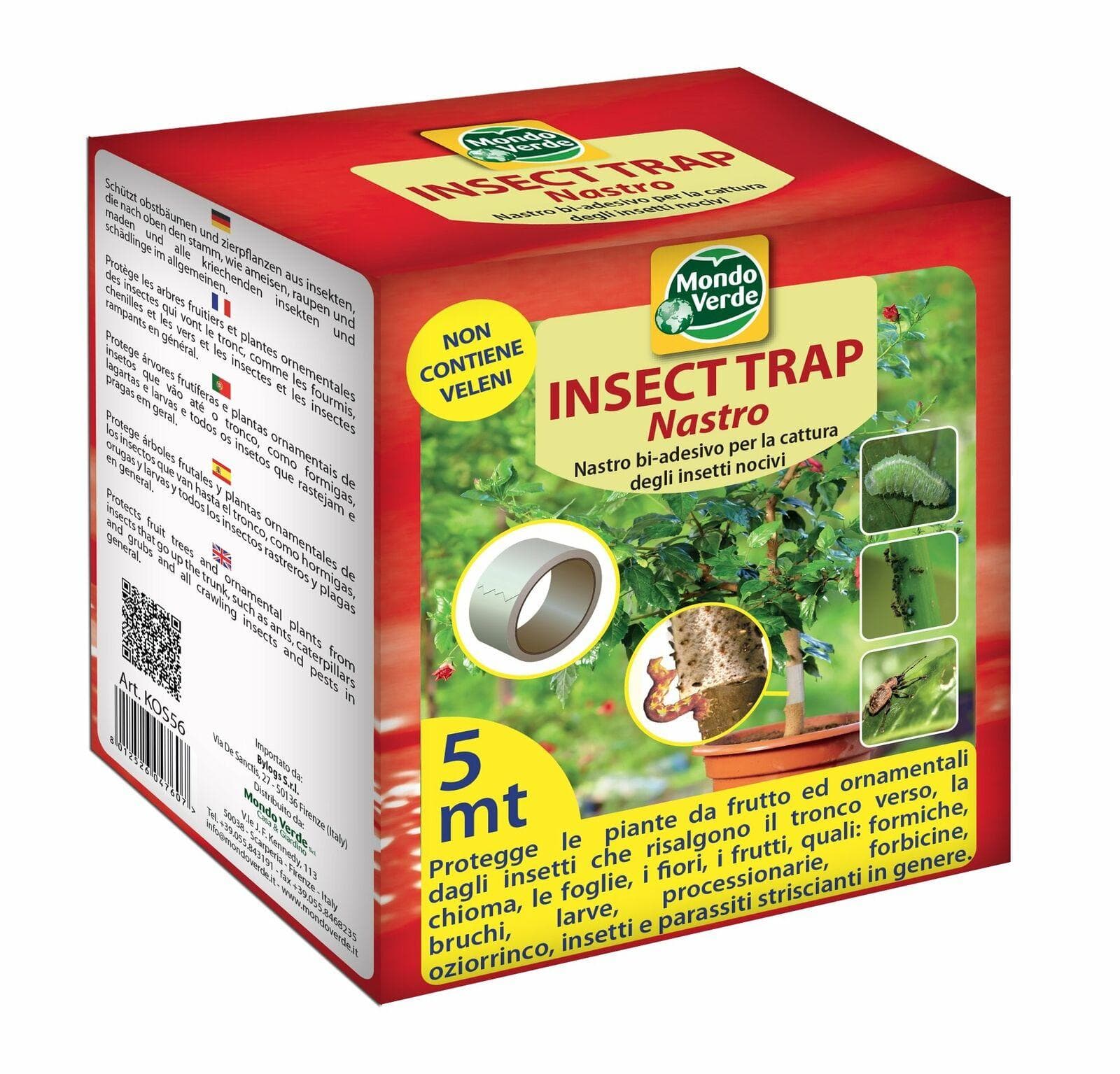 NASTRO BIADESIVO INSECT TRAP MT 5 NO INSETTICIDA FORMICHE SCARAFAGGI DF 6063760 in prodotto EuroStore07 - Alatri, commercioVirtuoso.it