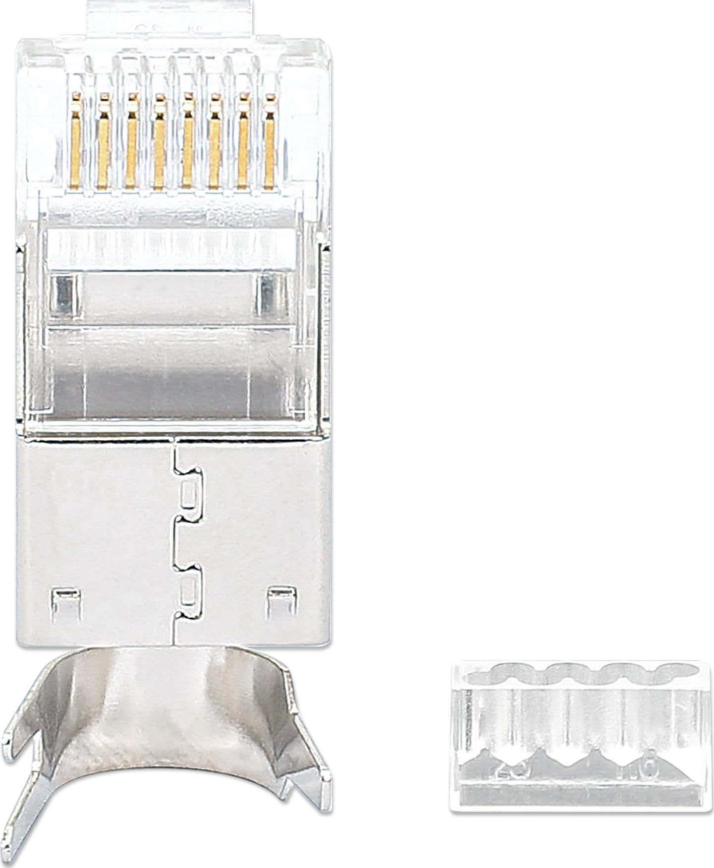 Confezione 50 Plug RJ45 STP per Cavo Rigido Flessibile Cat.6A STP in Cavi Ethernet Scontolo.net - Potenza, commercioVirtuoso.it