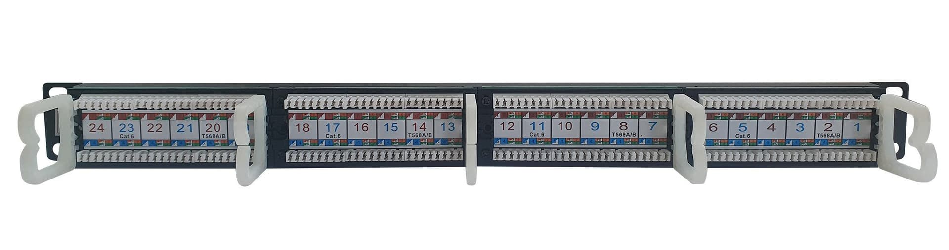 Pannello Patch UTP 24 Posti RJ45 Cat.6 Techly in Pannelli patch Ethernet Scontolo.net - Potenza, commercioVirtuoso.it