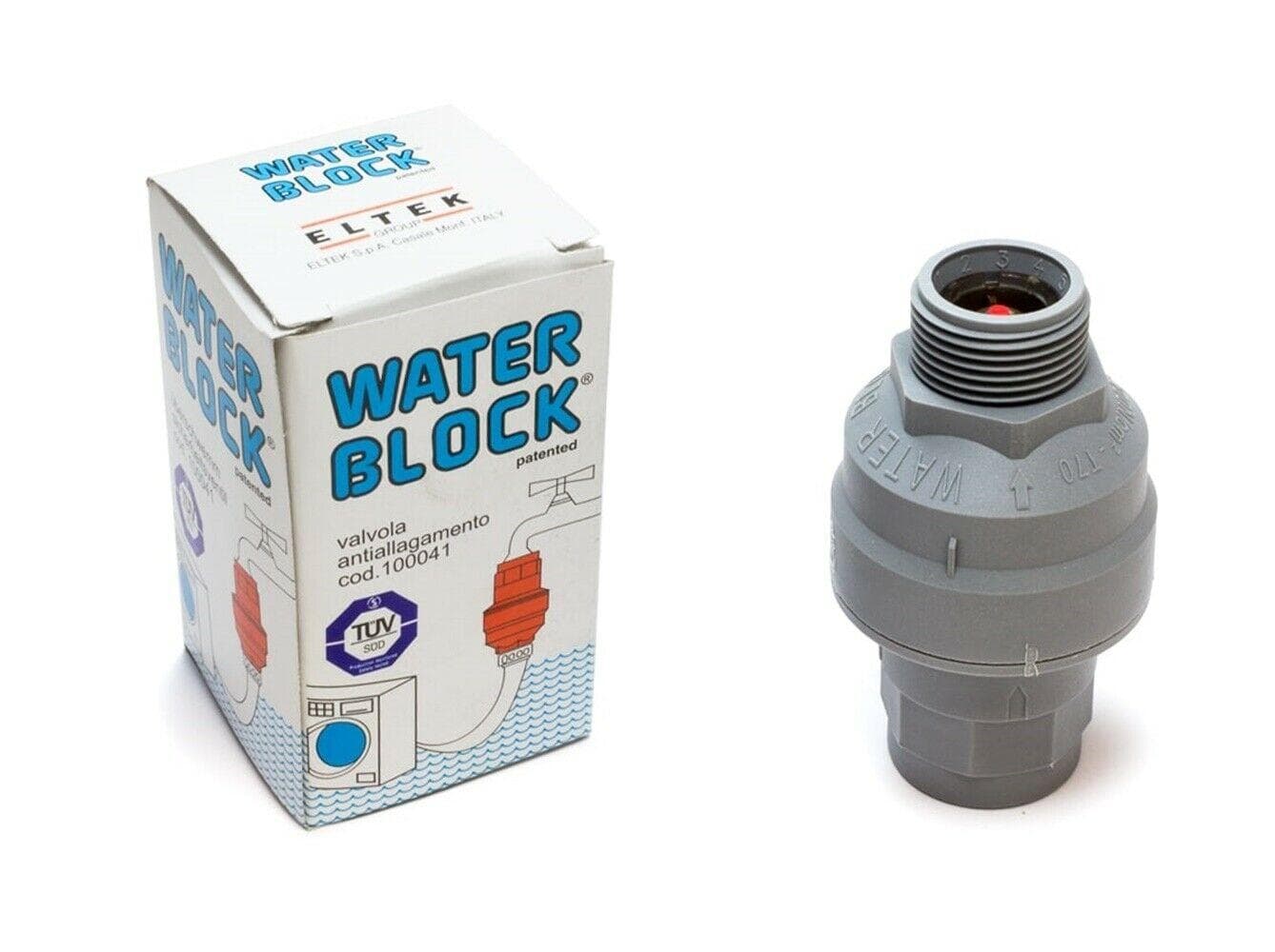 VALVOLA ACQUA STOP UNIVERSALE CARICO LAVATRICE / LAVASTOVIGLIE WATERBLOCK lv428 in prodotto EuroStore07 - Alatri, commercioVirtuoso.it