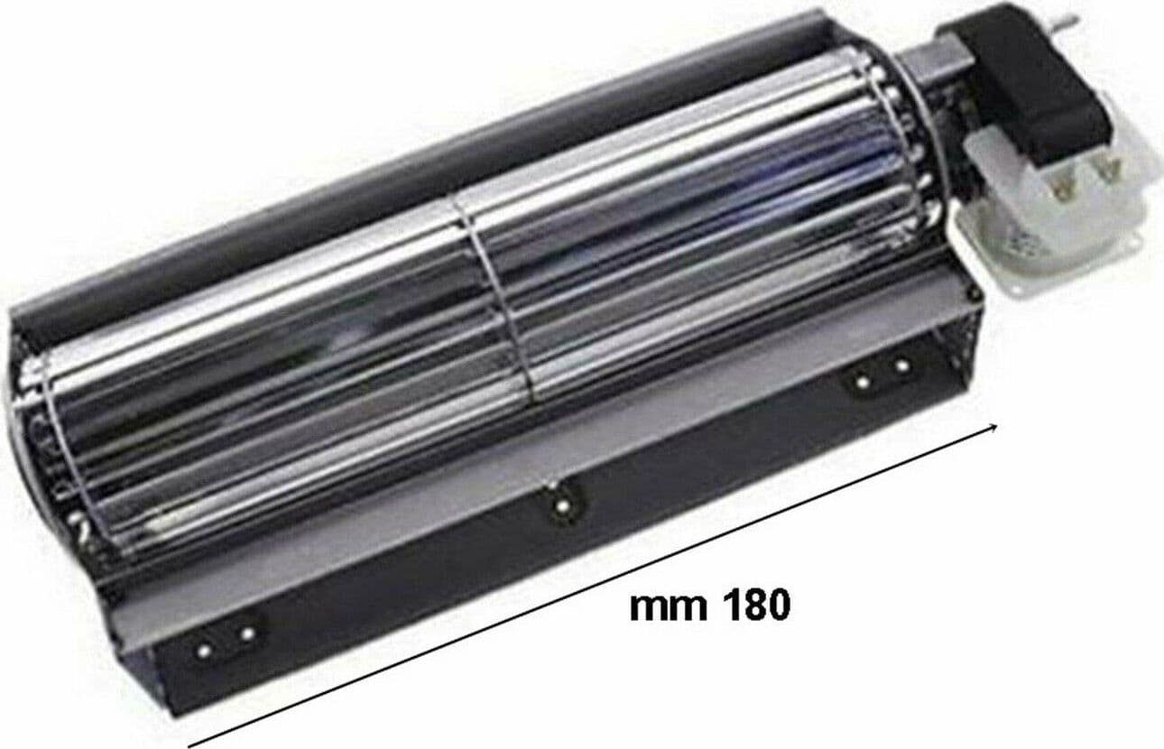 VENTOLA TANGENZIALE MOTORE DESTRO FORNO FRIGORIFERO STUFA PELLET DA CM 18 SP 303 in prodotto EuroStore07 - Alatri, commercioVirtuoso.it
