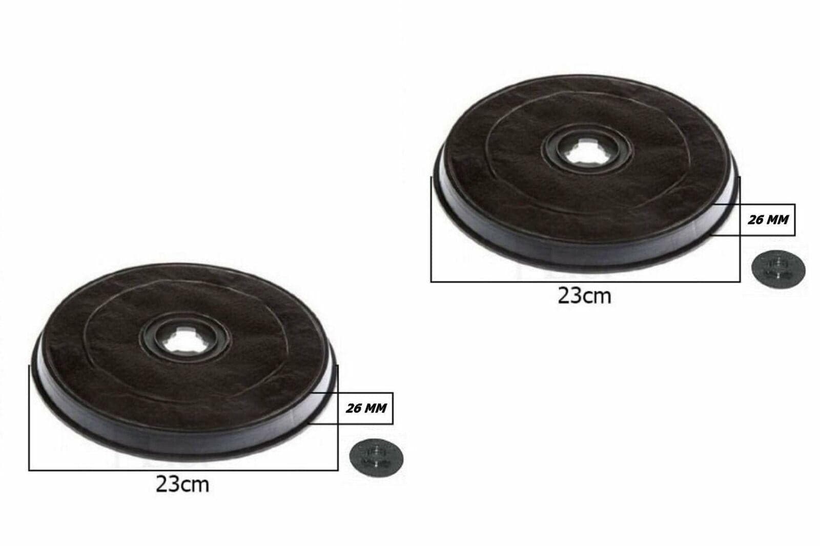 N.2 FILTRI CAPPA CARBONI ATTIVI FABER 152 FILTRANTE ACCFAB-FIL DIAM 23 CM F 38 in prodotto EuroStore07 - Alatri, commercioVirtuoso.it