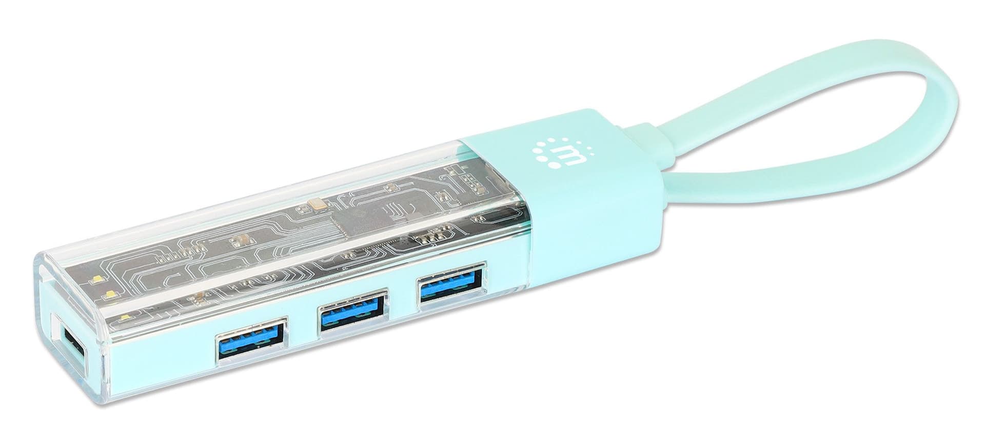 Hub Combo USB 3.0 USB-C&trade e USB-A 4 Porte Verde Trasparente in  Scontolo.net - Potenza, commercioVirtuoso.it