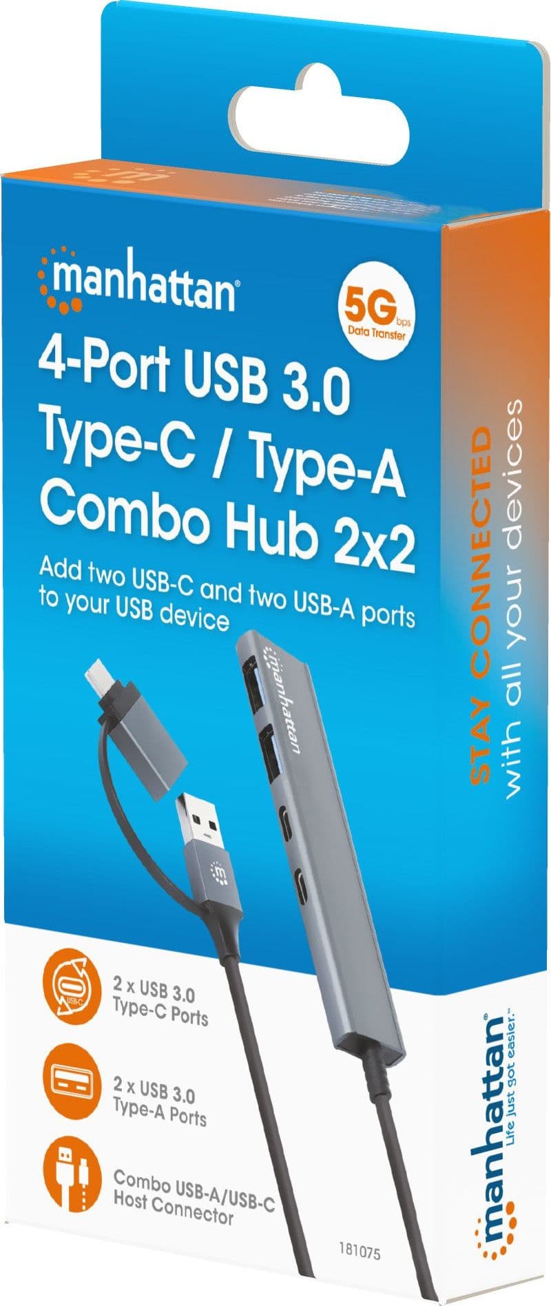 Hub 2 Porte USB-A + 2 Porte USB-C&trade USB 3.2 Gen 1 in  Scontolo.net - Potenza, commercioVirtuoso.it