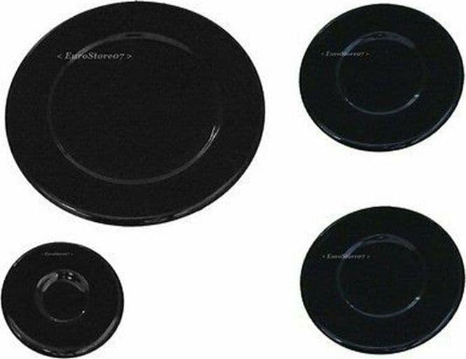 SPARTIFIAMMA PIATTINI CUCINA GAS BOMPANI BOREAL 2 MEDI 4 PZ SMALTATI NERI S0429 in prodotto EuroStore07 - Alatri, commercioVirtuoso.it