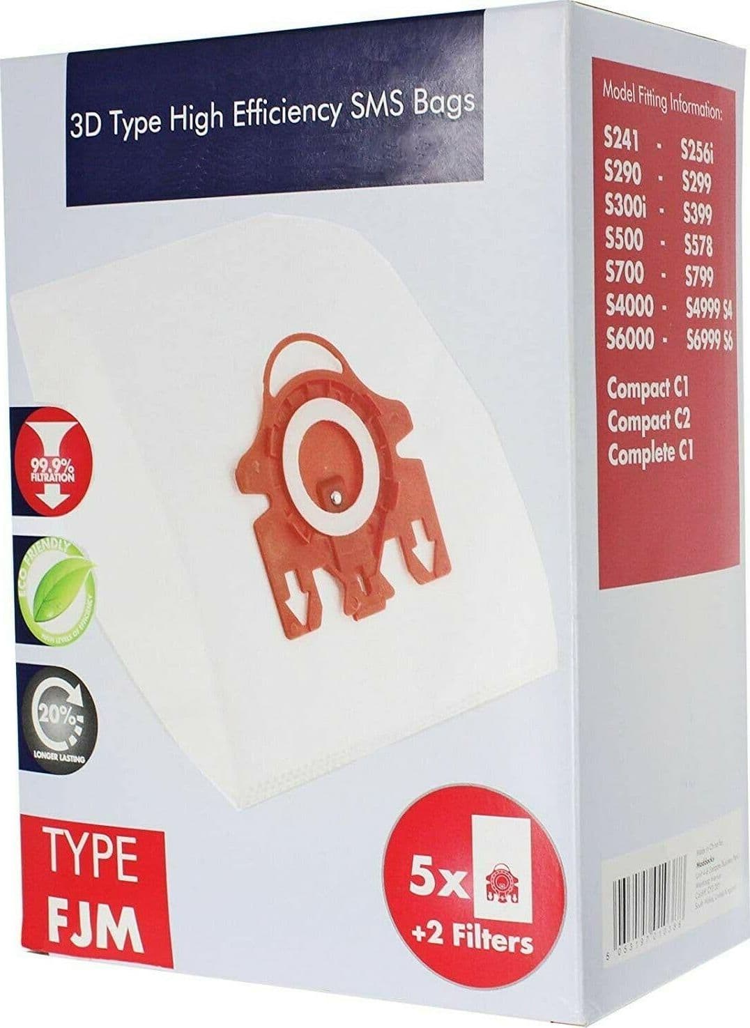 4 SACCHETTI ASPIRAPOLVERE MIELE originale: F J M S 241 - 290 - 300 - 500 - 700 in prodotto EuroStore07 - Alatri, commercioVirtuoso.it