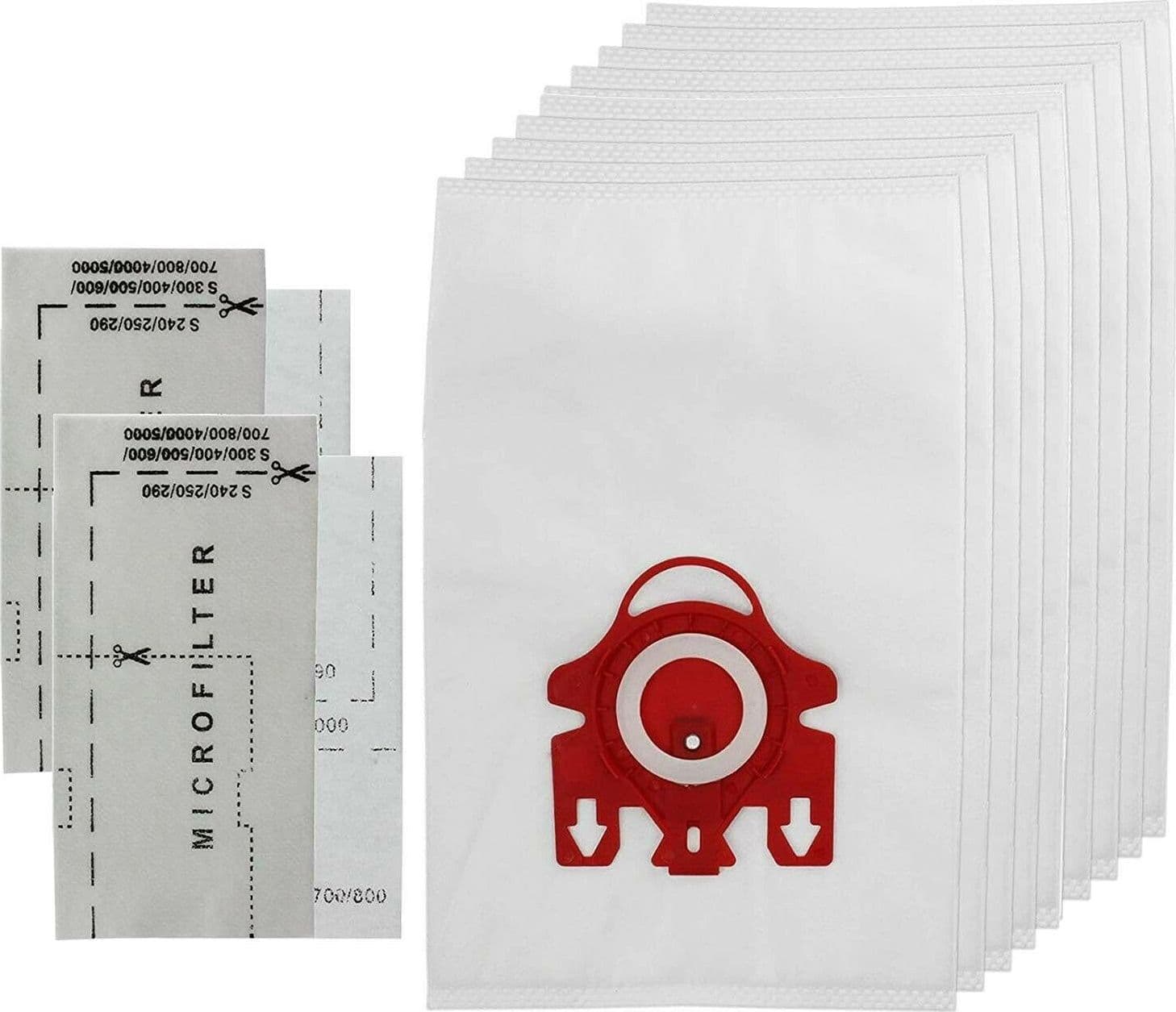 4 SACCHETTI ASPIRAPOLVERE MIELE originale: F J M S 241 - 290 - 300 - 500 - 700 in prodotto EuroStore07 - Alatri, commercioVirtuoso.it