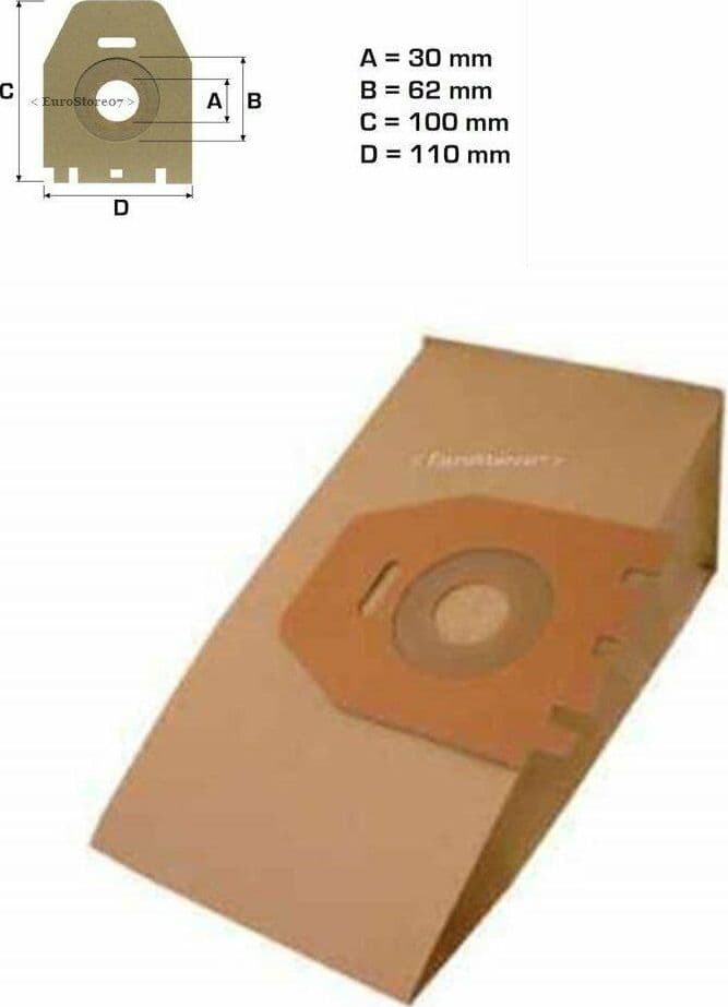 5 SACCHETTI ASPIRAPOLVERE IMETEC ENERGY NO ORIGINALE IT 60 in prodotto EuroStore07 - Alatri, commercioVirtuoso.it