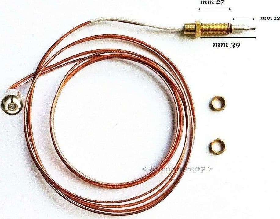 TERMOCOPPIA ATTACCO A CLIP UNIVERSALE CUCINA STUFA CALDAIA LUNGA CM 100 TC 10 in prodotto EuroStore07 - Alatri, commercioVirtuoso.it