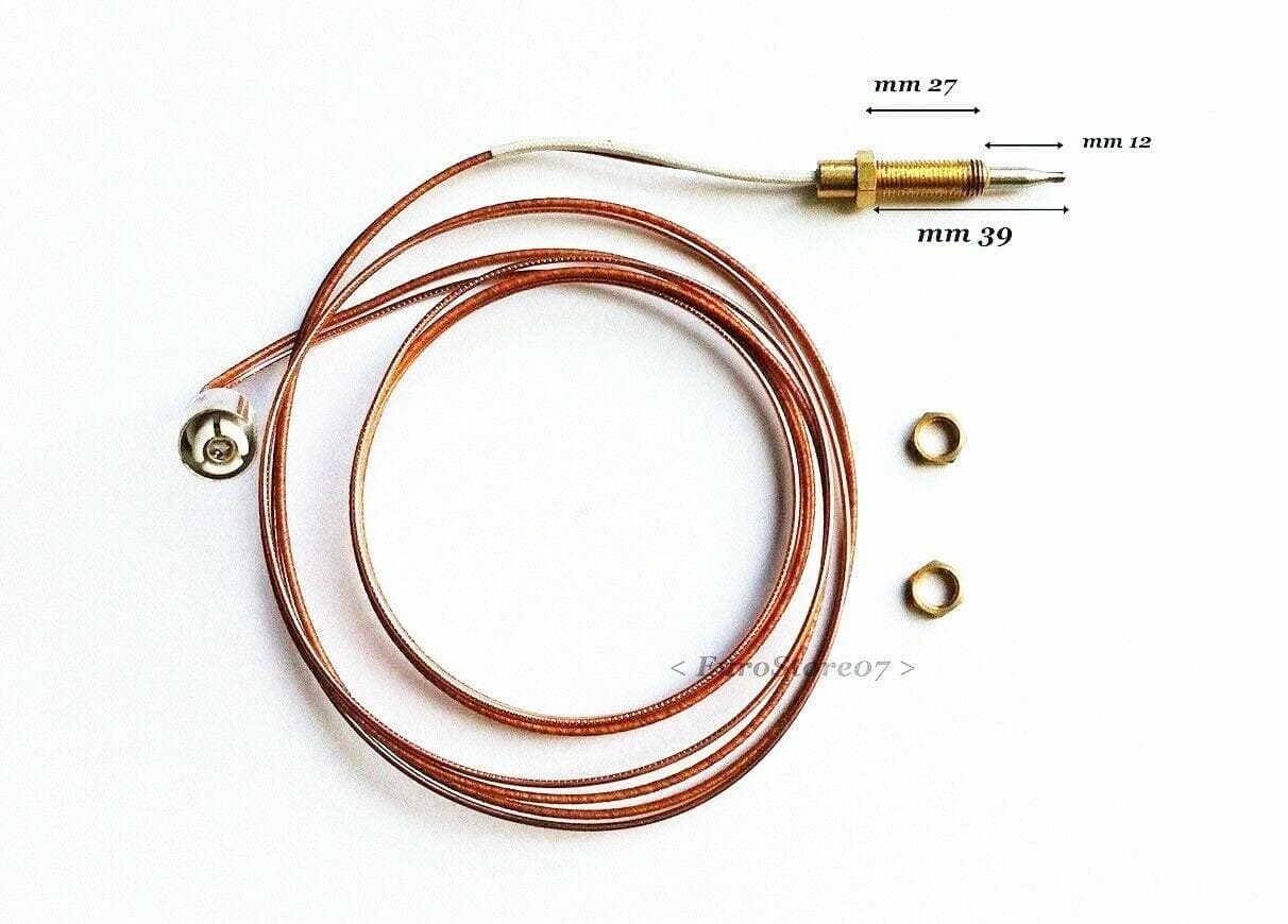 TERMOCOPPIA ATTACCO A CLIP UNIVERSALE CUCINA STUFA CALDAIA LUNGA CM 100 TC 10 in prodotto EuroStore07 - Alatri, commercioVirtuoso.it