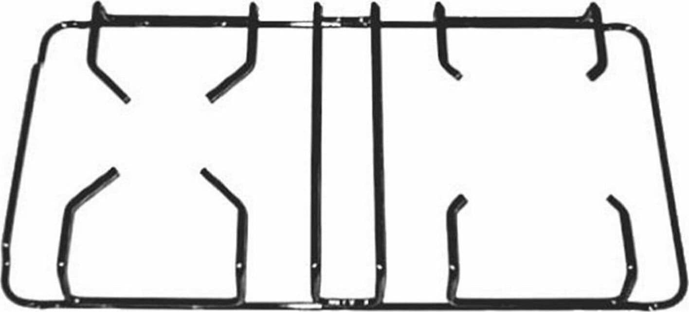 GRIGLIA CENTRALE NERA PER CUCINA GAS ADATTA A FRANKE 45,4 x 23,9 P 1553 in prodotto EuroStore07 - Alatri, commercioVirtuoso.it