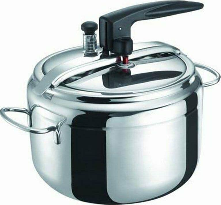 PENTOLA A PRESSIONE 5 LT EASY INOX 3 VALVOLE PRA 402140 in prodotto EuroStore07 - Alatri, commercioVirtuoso.it