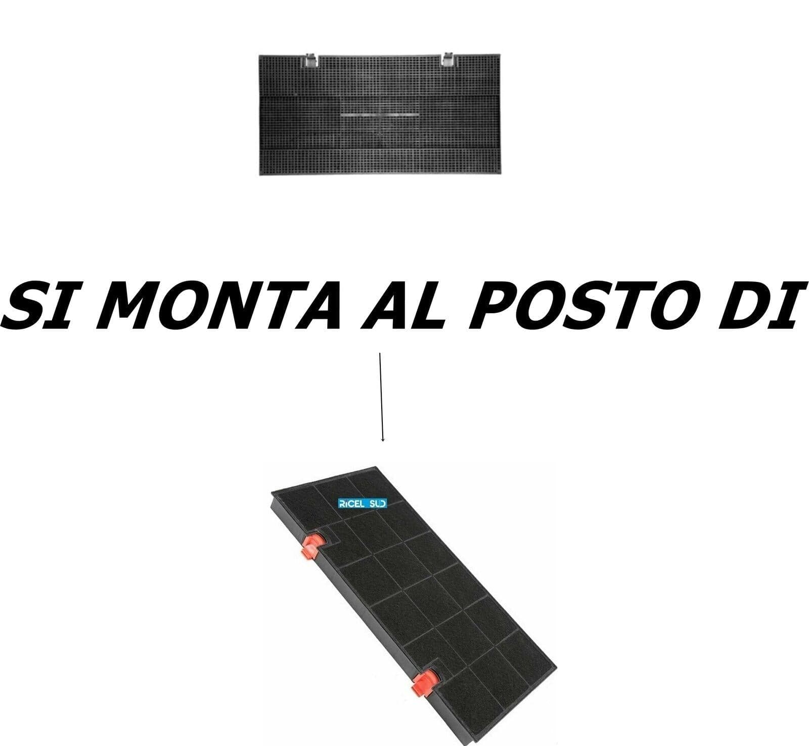 FILTRO CAPPA ELICA WHIRLPOOL Mod. 150 -- 435 x 216 h 28 mm SMEG MC F 300 in prodotto EuroStore07 - Alatri, commercioVirtuoso.it