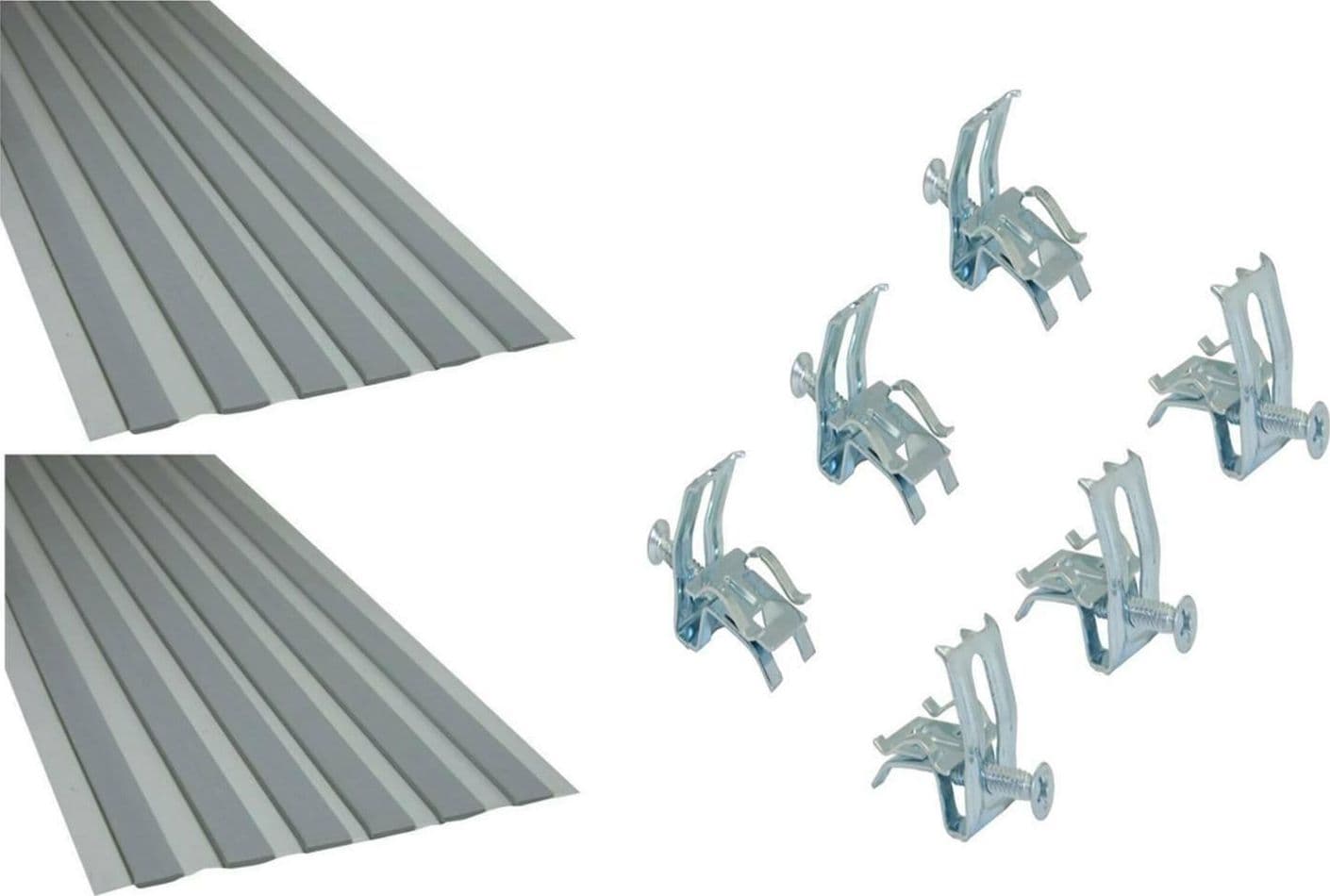 8 Ganci Staffe + 2 Pz Stucco Pasta Fissaggio Lavelli Acciaio Inox Universale Lc50 in prodotto EuroStore07 - Alatri, commercioVirtuoso.it