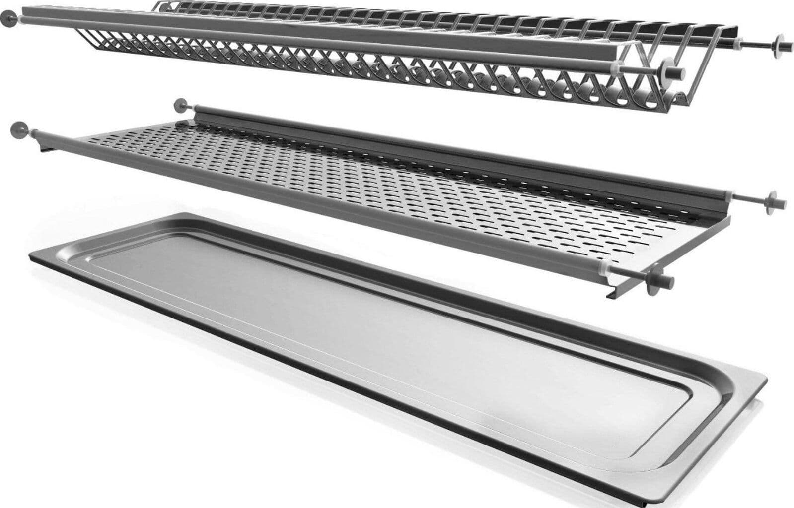SCOLAPIATTI CM 76 ACCIAIO INOX RACCOGLIGOCCE PORTAPIATTI BICCHIERI DF 7930710 in prodotto EuroStore07 - Alatri, commercioVirtuoso.it
