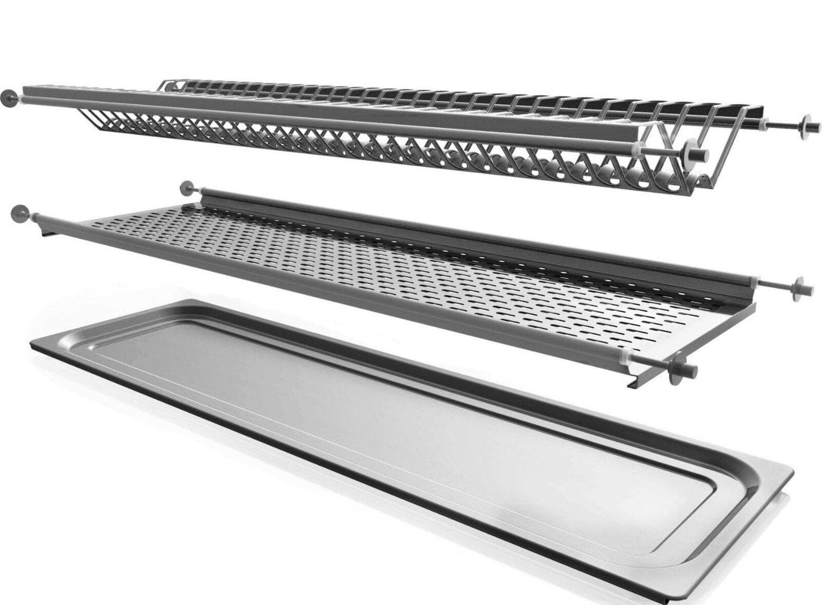 SCOLAPIATTI CM 76 ACCIAIO INOX RACCOGLIGOCCE PORTAPIATTI BICCHIERI DF 7930710 in prodotto EuroStore07 - Alatri, commercioVirtuoso.it