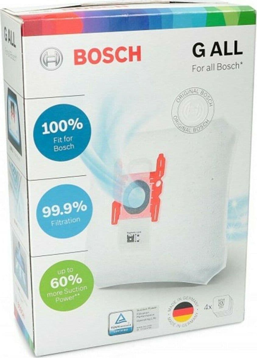 BOSCH 4 SACCHETTI TIPO G ASPIRAPOLVERE IN CARTA 17000940 in prodotto EuroStore07 - Alatri, commercioVirtuoso.it