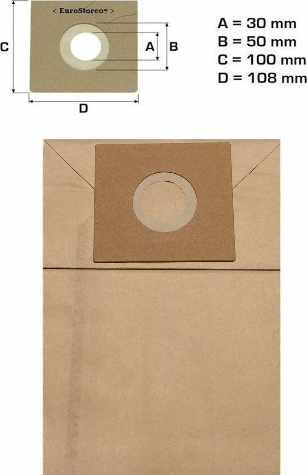8 SACCHETTI ASPIRAPOLVERE  SIMANC Powersimac , VTM 15 VTM 16 E NO ORIGINA DL 10 in prodotto EuroStore07 - Alatri, commercioVirtuoso.it