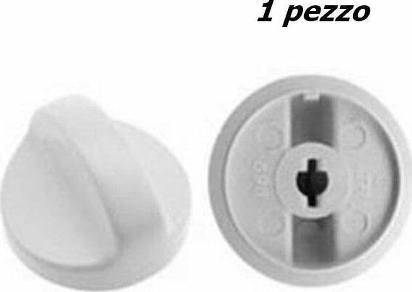 MANOPOLA CUCINA A GAS UNIVERSALE BIANCA PASSO MM 6 GAMBO PIATTO 1 PZ M7023 in prodotto EuroStore07 - Alatri, commercioVirtuoso.it