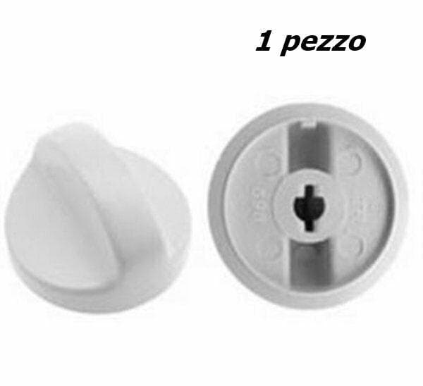 MANOPOLA CUCINA A GAS UNIVERSALE BIANCA PASSO MM 6 GAMBO PIATTO 1 PZ M7023 in prodotto EuroStore07 - Alatri, commercioVirtuoso.it