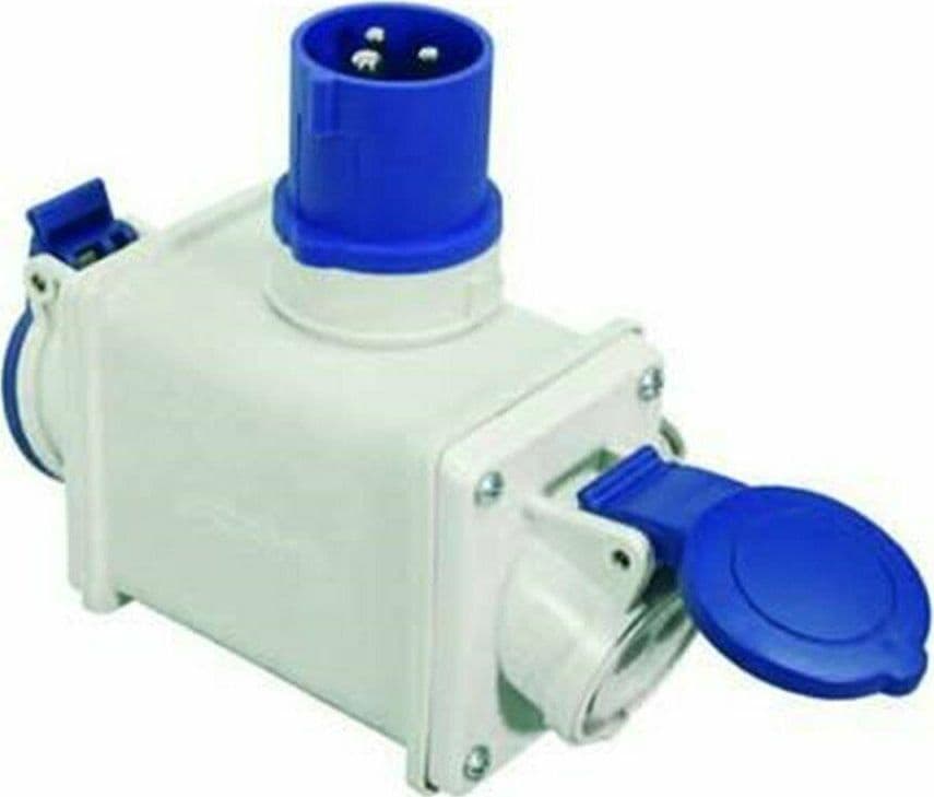 FANTON ADATTATORE INDUSTRIALE 220V SPINA CEE 309 IP44 E 2 PRESE 2P+T FER 88763 in prodotto EuroStore07 - Alatri, commercioVirtuoso.it