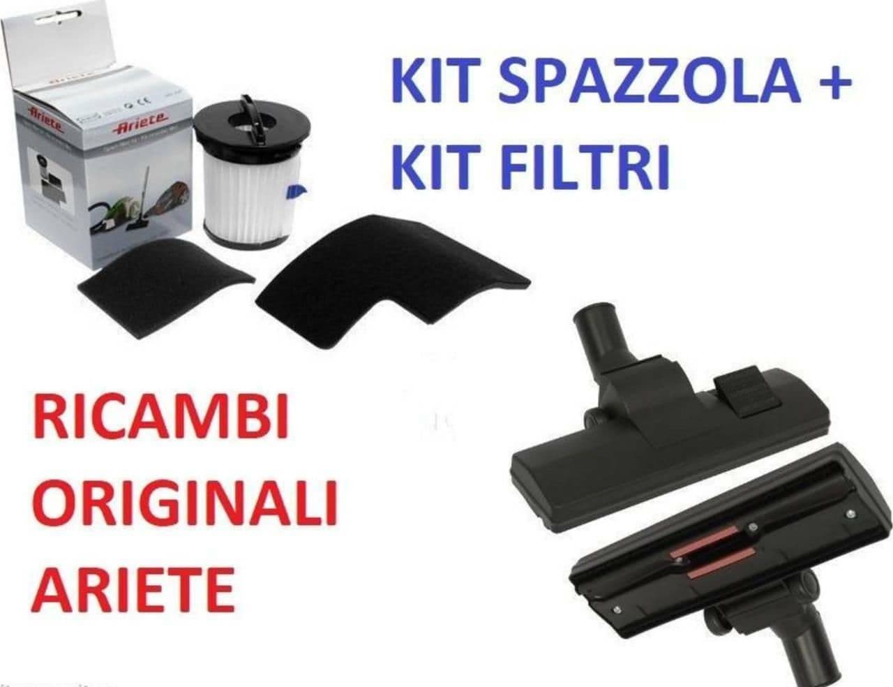 ARIETE FILTRO HEPA + SPAZZOLA PAVIMENTI ASPIRAPOLVERE JETFORCE ECOPOWER 279 AS17 in prodotto EuroStore07 - Alatri, commercioVirtuoso.it