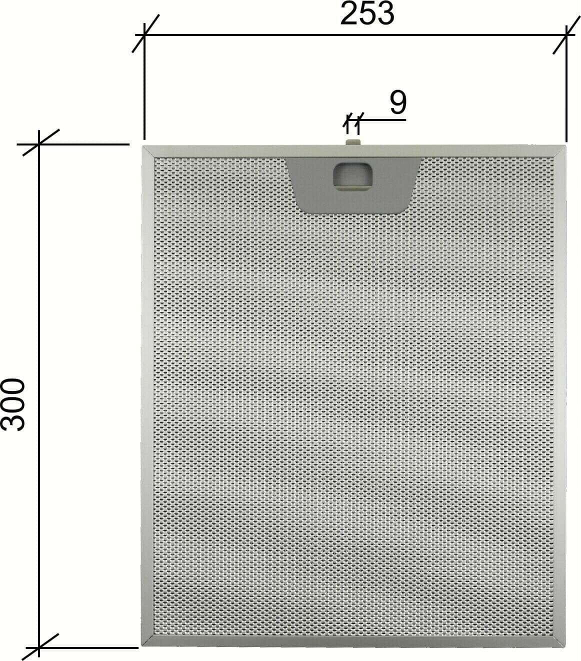 FILTRO CAPPA ALLUMINIO 253 x 300 x 8 mm ARISTON 059594 F 204 in prodotto EuroStore07 - Alatri, commercioVirtuoso.it