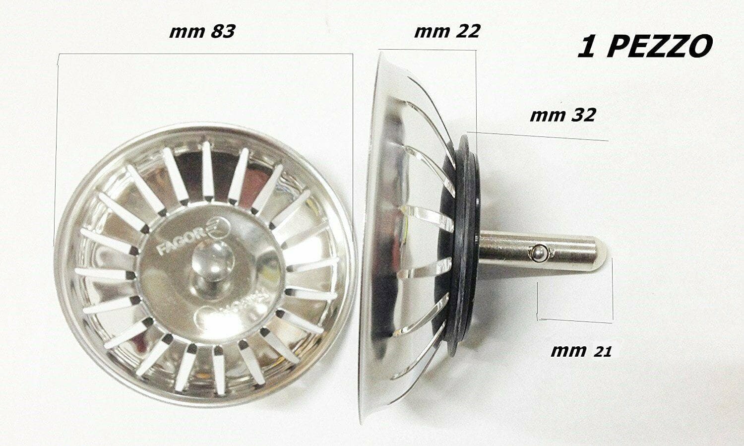 2 TAPPI BASKET LAVANDINO LAVELLO DIAM 83 MM UNIVERSALE TIPO FRANKE LC 100 in prodotto EuroStore07 - Alatri, commercioVirtuoso.it