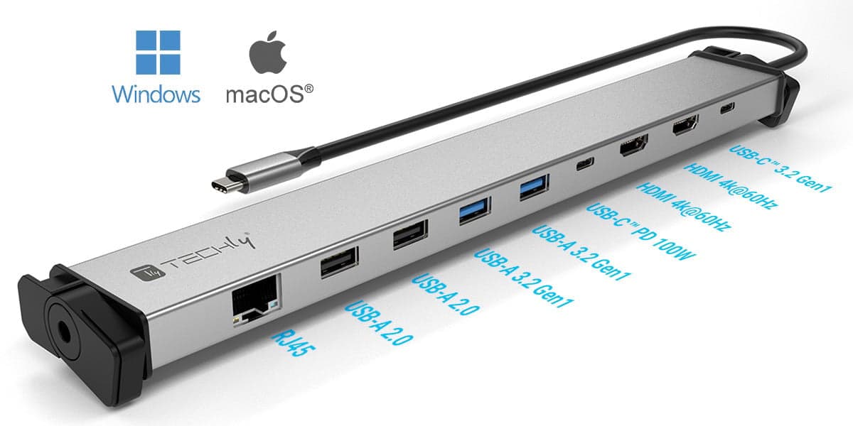 Docking Station 9 in 1 USB-C&trade Hub USB HDMI RJ45 in  Scontolo.net - Potenza, commercioVirtuoso.it