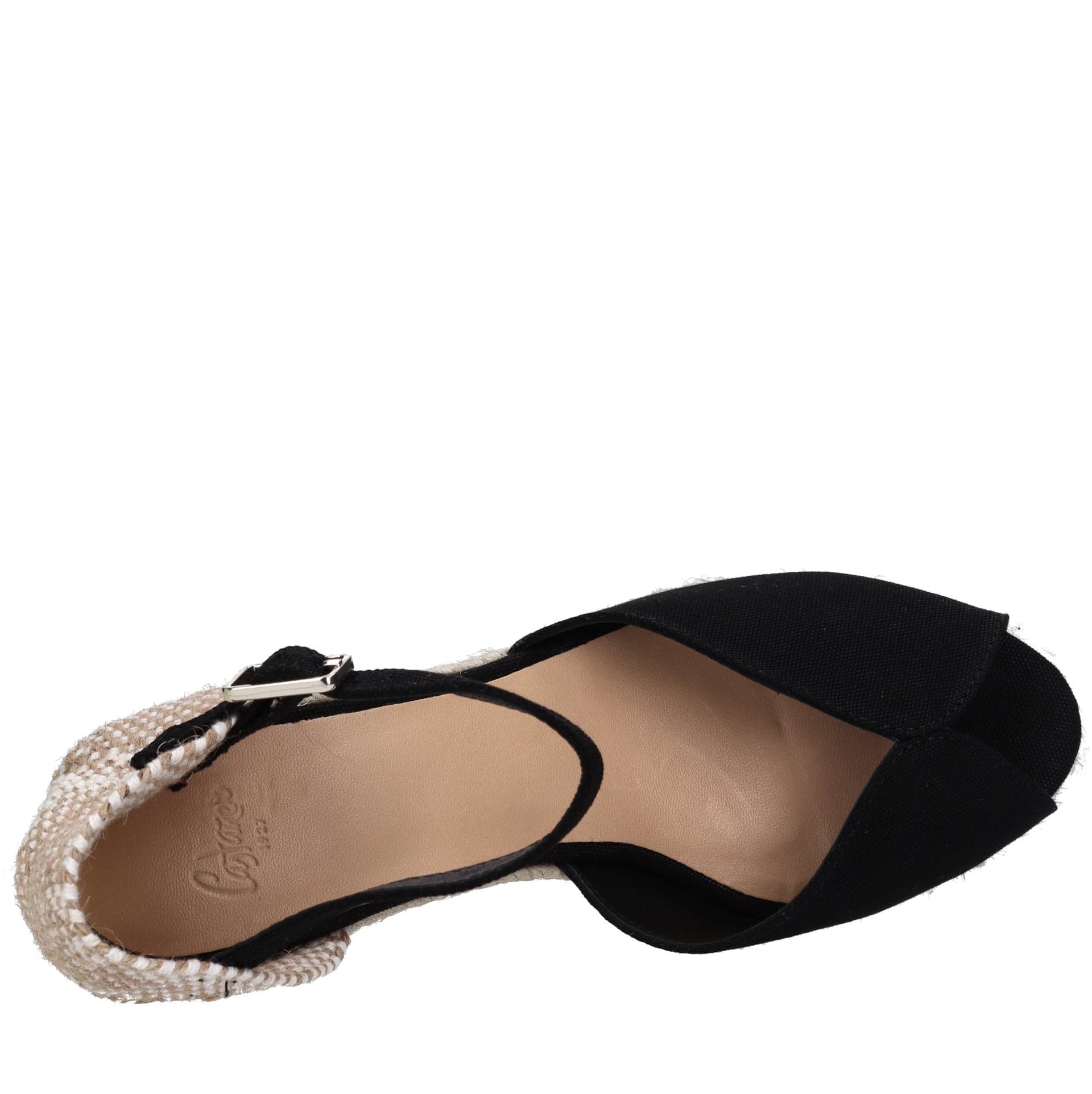 Castaner Scarpe con Tacco Nero da donna in Espadrillas basse Drestige - Casamassima, commercioVirtuoso.it