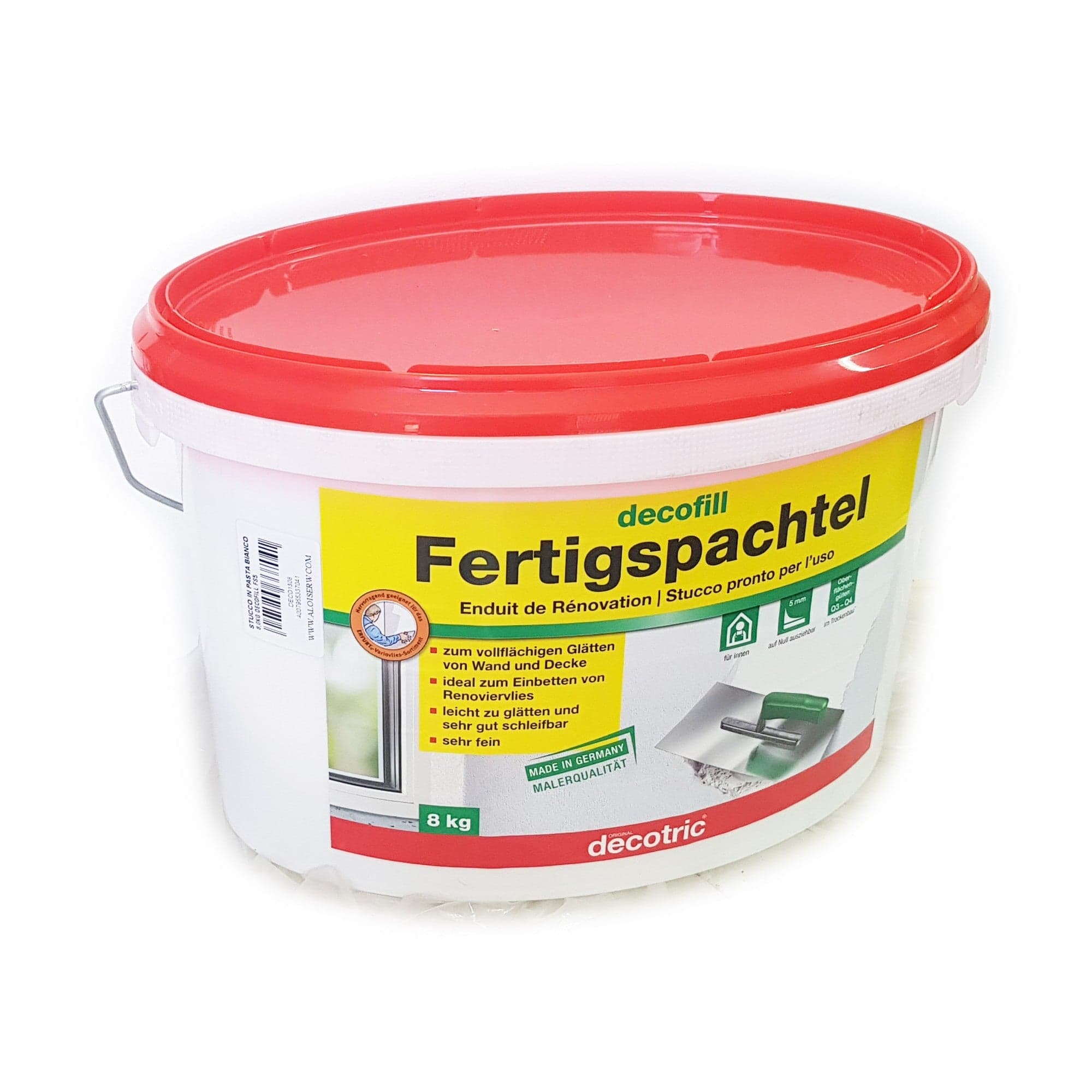 Decofill fertigspachtel FS5 stucco bianco leggero pronto all'uso in Stucco Aloiserw.com - Altomonte, commercioVirtuoso.it