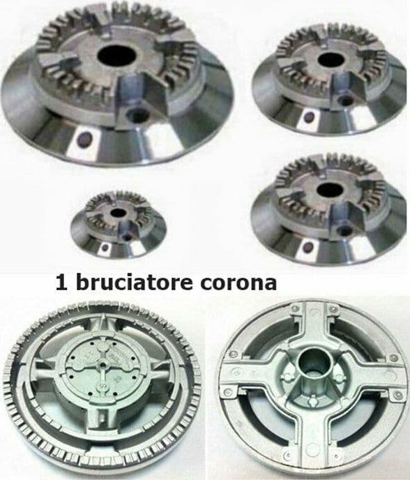 BRUCIATORI PER CUCINA A GAS ADATTI FRANKE FOSTER 2 MEDI + CORONA B 3617 B 0242 in prodotto EuroStore07 - Alatri, commercioVirtuoso.it