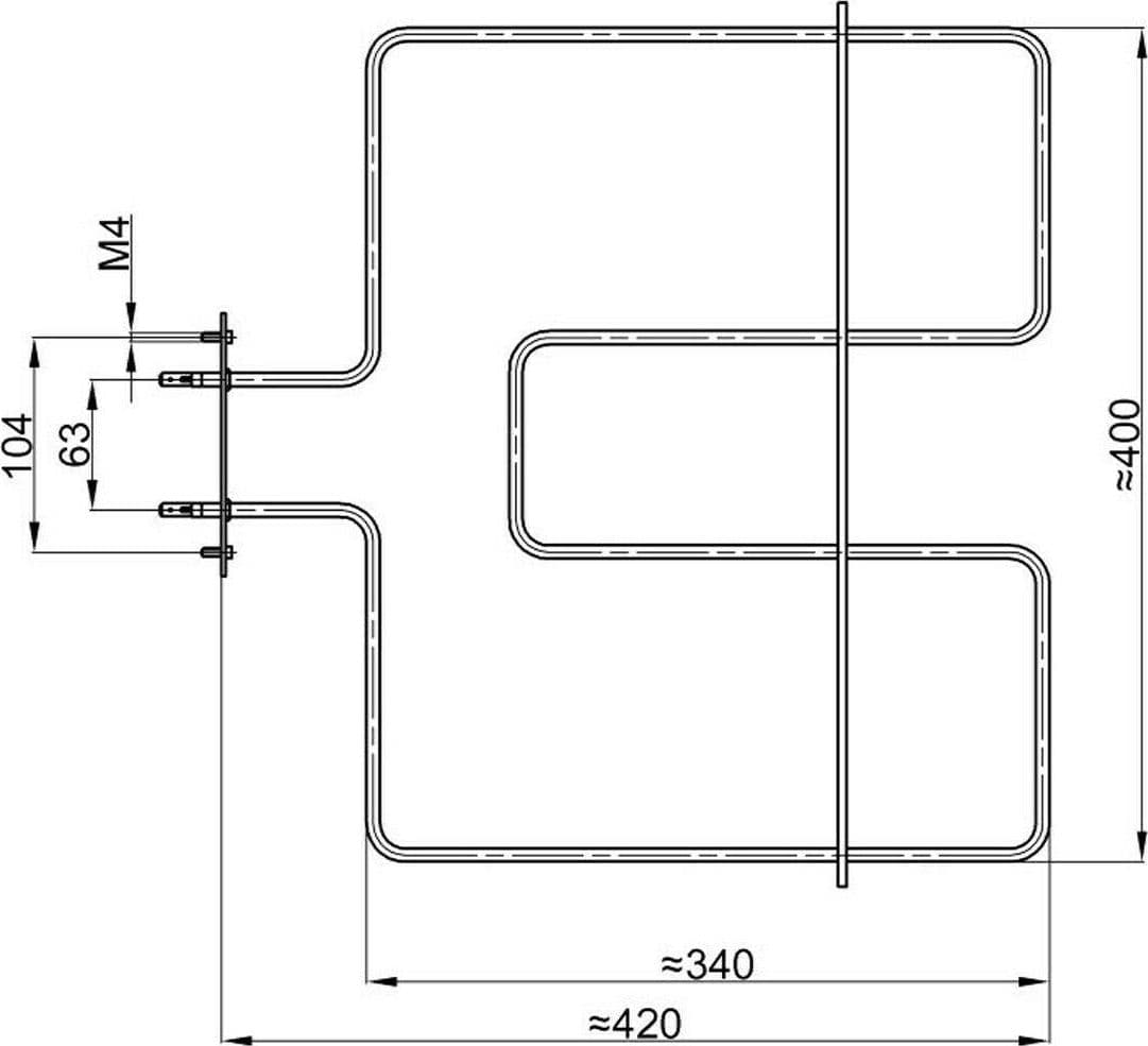 RESISTENZA FORNO SAMET INDESIT INFERIORE 1150 W NO ORIGINALE RS 46 in prodotto EuroStore07 - Alatri, commercioVirtuoso.it