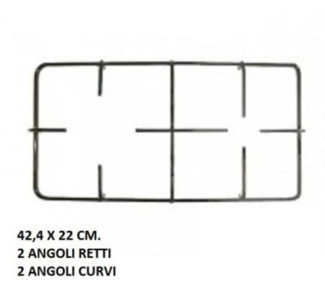 LOFRA GRIGLIA 2 FUOCHI CUCINA GAS PIANI COTTURA CM.42,4 X 22 NERE LUCIDE P 3261 in prodotto EuroStore07 - Alatri, commercioVirtuoso.it