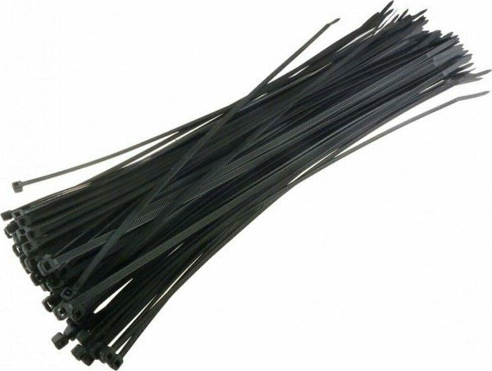 100 FASCETTE AUTOSERRANTI NYLON NERE 3,5x300 CABLAGGIO CAVI FERR 91268 in prodotto EuroStore07 - Alatri, commercioVirtuoso.it