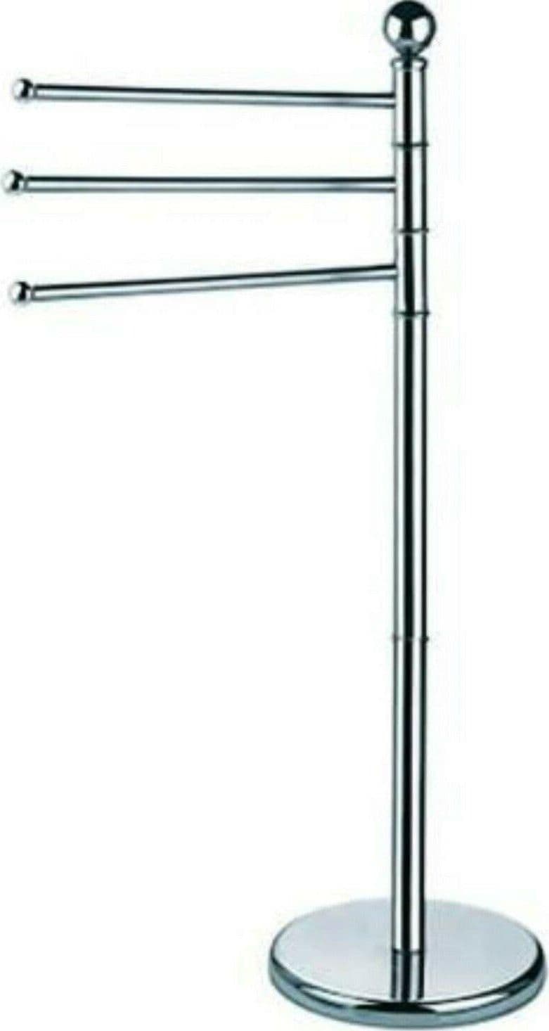 Porta Asciugamani A Piantana In Acciaio 3 Bracci Ø Cm.29 Alta 90 Ferr 164177 in prodotto EuroStore07 - Alatri, commercioVirtuoso.it