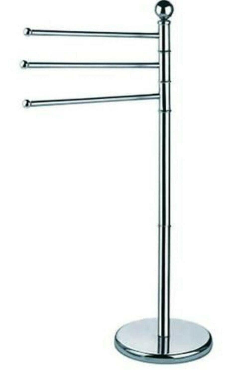 Porta Asciugamani A Piantana In Acciaio 3 Bracci Ø Cm.29 Alta 90 Ferr 164177 in prodotto EuroStore07 - Alatri, commercioVirtuoso.it