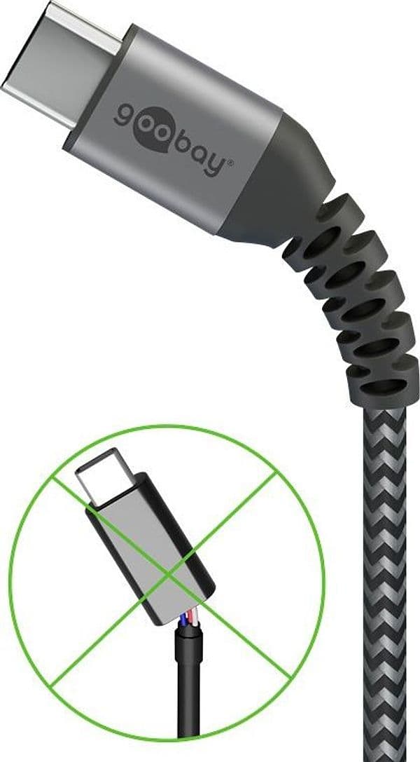 Cavo Tessile USB-C&trade Maschio/USB-C&trade Maschio 1 m Grigio in  Scontolo.net - Potenza, commercioVirtuoso.it