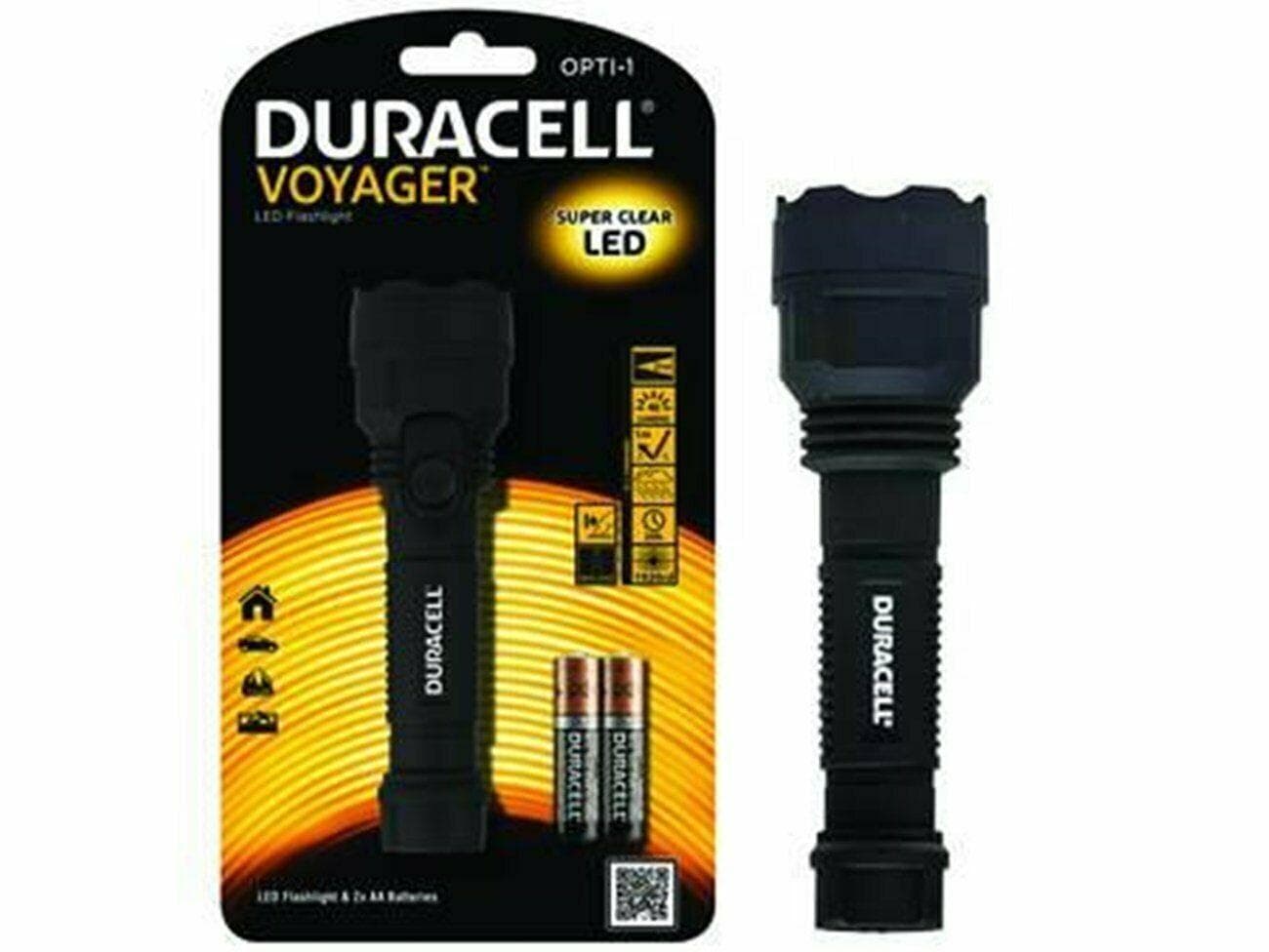 TORCIA DURACELL TORCIA LED VOYAGER IMPERMEAVILE ø mm.4 PILE COMPRESE FER 312516 in prodotto EuroStore07 - Alatri, commercioVirtuoso.it