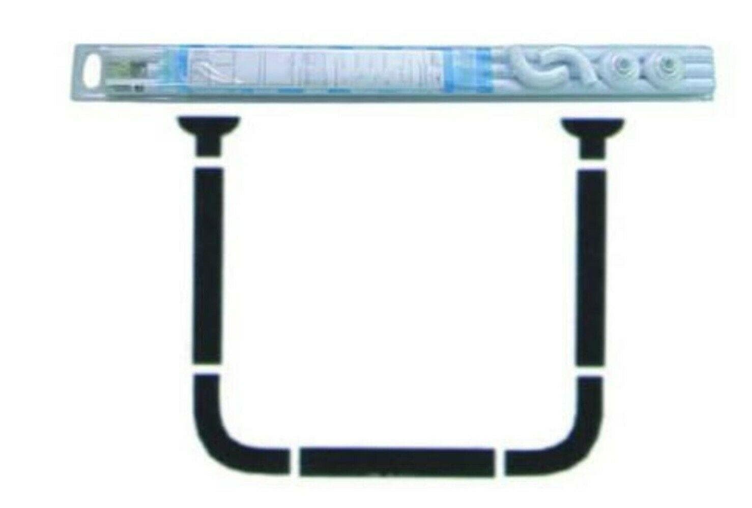 TELAIO REGGITENDA AD U PER DOCCIA cm.90x90x90 ALLUMINIO BIANCO FERR 114622 in prodotto EuroStore07 - Alatri, commercioVirtuoso.it