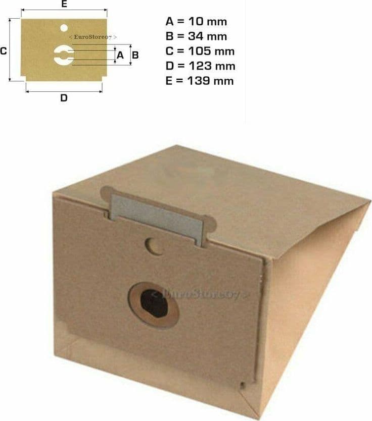 8 SACCHETTI ASPIRAPOLVERE ROWENTA DYMBO TUTTI I MODELLI PRODOTTO ITALIA RW 17 in prodotto EuroStore07 - Alatri, commercioVirtuoso.it
