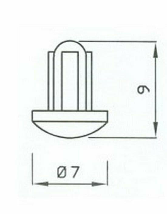 GOMMINO ANTIGRAFFIO PER GRIGLIA CUCINA GAS 4 PZ ARISTON INDESIT COD P006 in prodotto EuroStore07 - Alatri, commercioVirtuoso.it